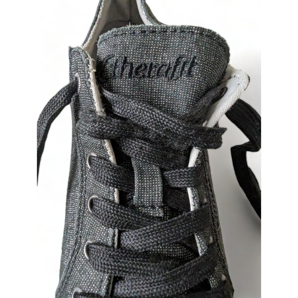 Therafit Sienna Black Shimmer Comfort Arch Support Zip Lace Up Shoe Size US 7 - Picture 9 of 14